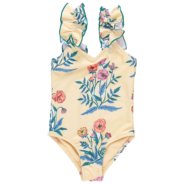 Girls Via Suit - Pale Yellow Poppy