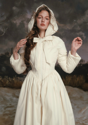 Black&White Warrior Down Coat (White)