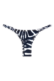 Scrunchie Bikini Bottom // Blue Zebra