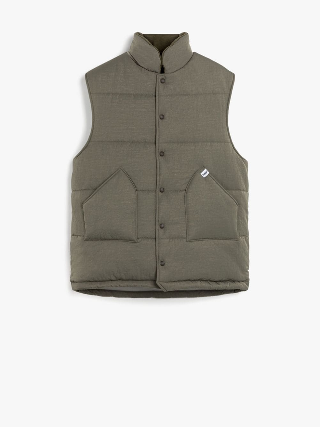 On sale | OSAKA Army Green Nylon Gilet | Mackintosh