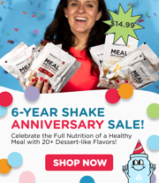 14 White Chocolate Peppermint Shake Packs
