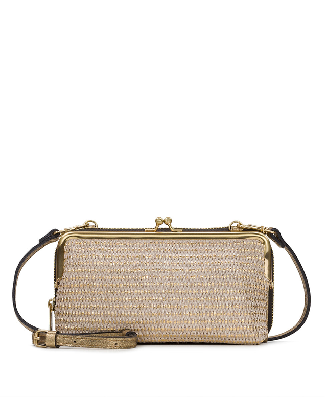 Missoula Frame - Distressed Metallic Raffia