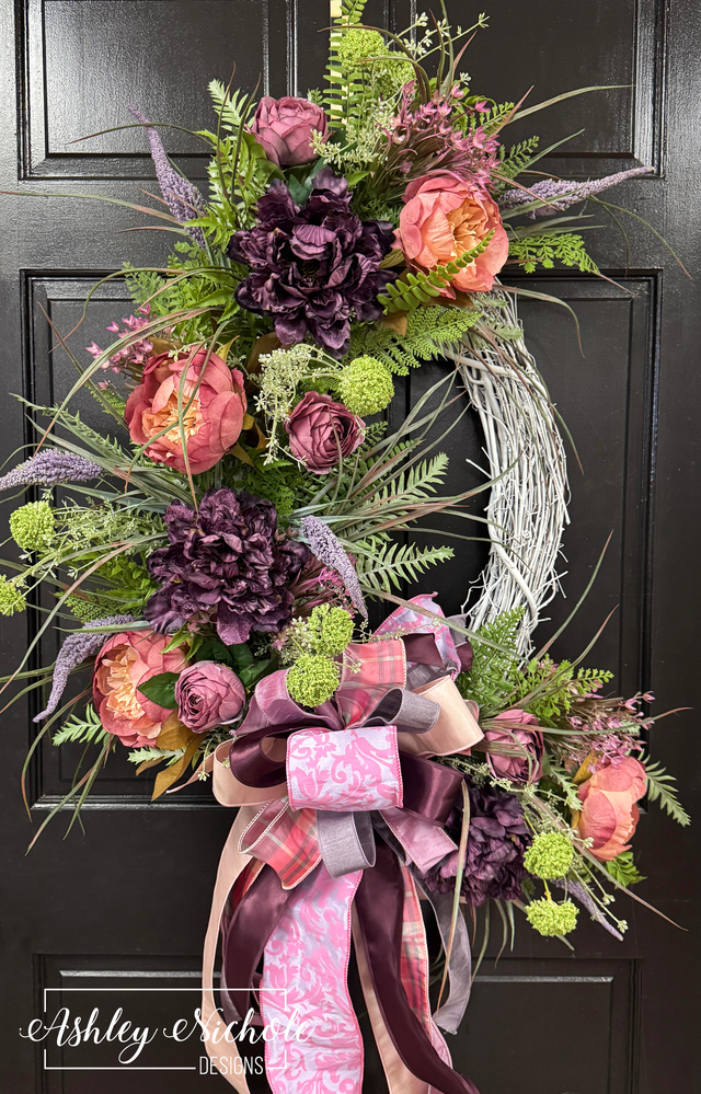 All Shades of Purple Wreath