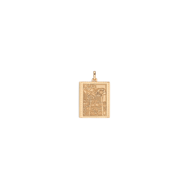 Vintage City Stamp Charm