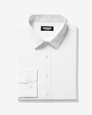 Slim Solid Wrinkle-resistant Performance Dress Shirt