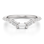 1/4 ct. tw. Baguette Contour Band