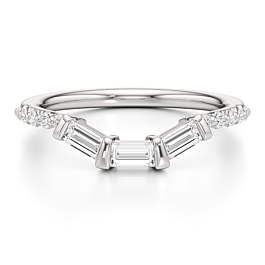 1/4 ct. tw. Baguette Contour Band