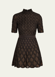 Costina Short-Sleeve Mini Dress