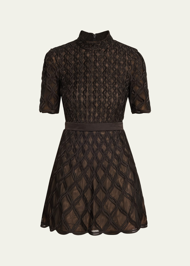 Costina Short-Sleeve Mini Dress