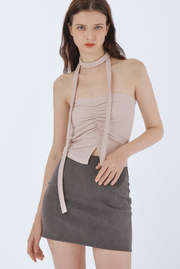 Olivia Ruched Bandeau Top