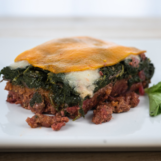 Spinach and Mushroom Beef Lasagna