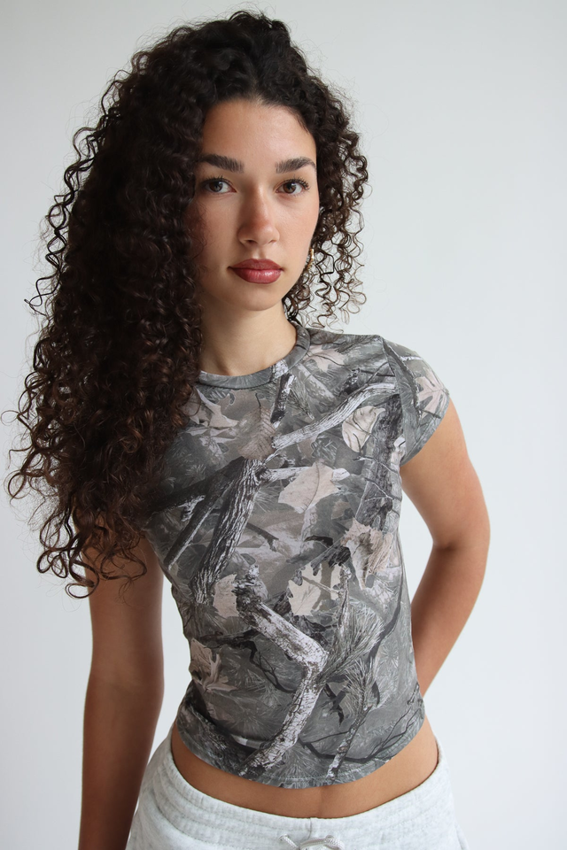 Woodland Camo Fitted Tee