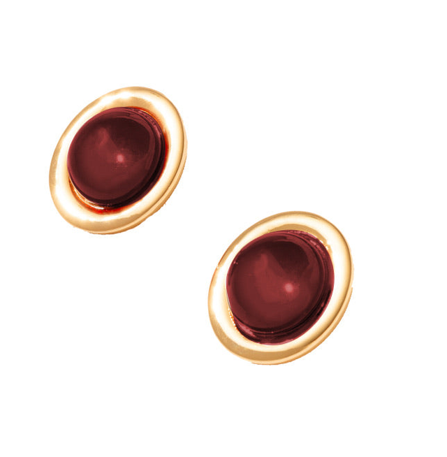 Maldives Earrings in Burgundy