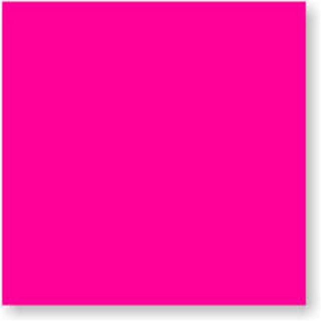 4" x 4" Fluorescent Pink square labels (500 per Roll)