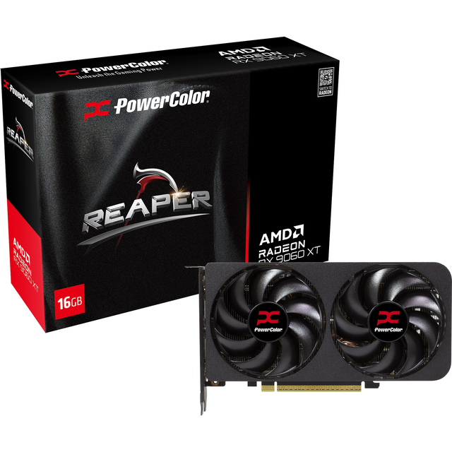 PowerColor Radeon RX 9060 XT Reaper 16GB GDDR6 Graphics Card