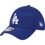 MLB Los Angeles Dodgers New Era Mid Perf 39THIRTY Flex Fit Hat - Blue