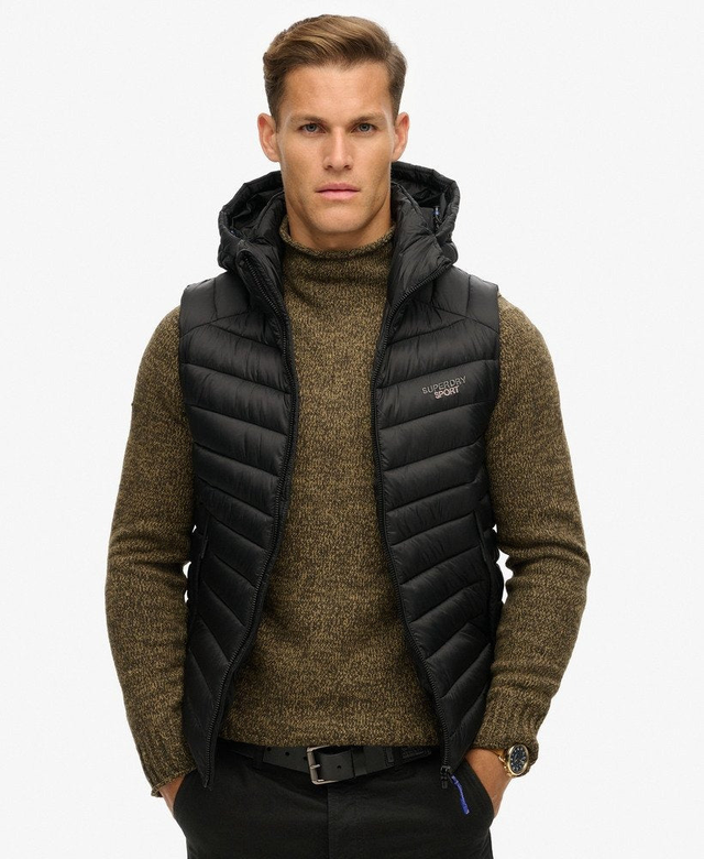 Hooded Fuji Padded Gilet | Black