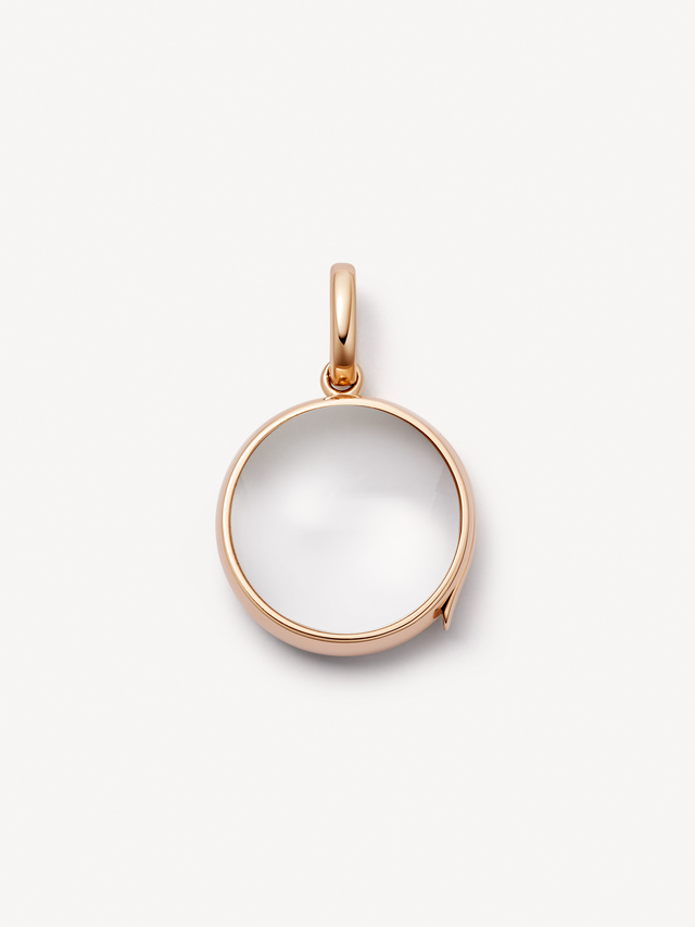 Midi Round Rose Gold Locket 14k