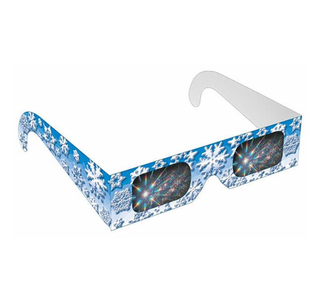 Winter Snow Flake Rainbow Glasses