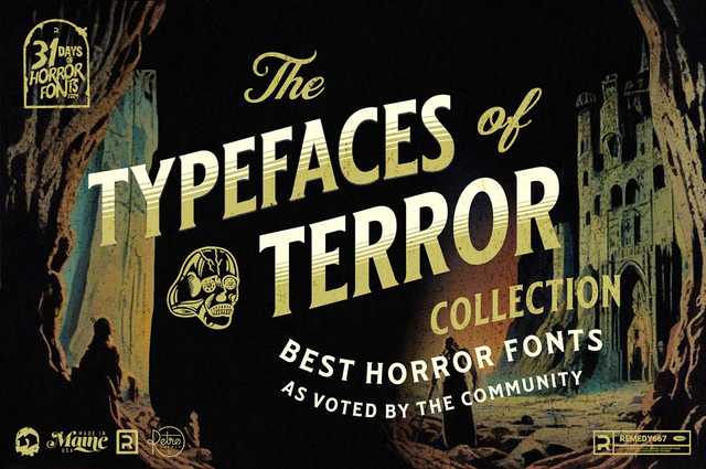 The Typefaces of Terror Collection