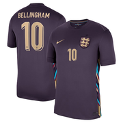England Nike Away Stadium Shirt 2024 with Bellingham 10 printing