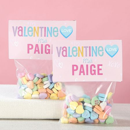 Personalized Conversation Hearts Valentines