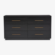 Vanga 6-drawer dresser - Black