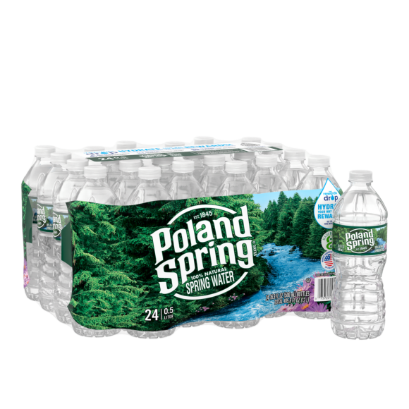 Poland Spring® Bottled Water | .5 Liter 24-Pack | ReadyRefresh