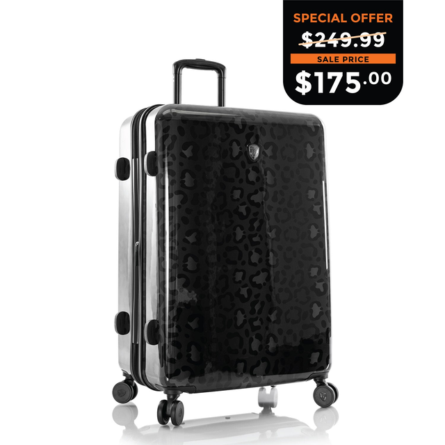 Black Leopard Fashion Spinner® 30 Inch Luggage