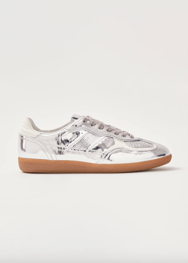 ALOHAS Tb.490 Rife Shimmer Silver Cream Leather Sneakers