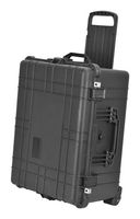 Storage Case, Weatherproof, 26.64" Width, 13.78" Height, 19.39" Depth, Black, Plastic
