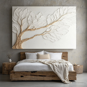 Timeless Canopy – Elegant Nature-Inspired Wall Art in Neutral Earth Tones