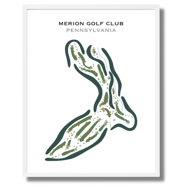 Merion Golf Club, Pennsylvania - Printed Golf Courses