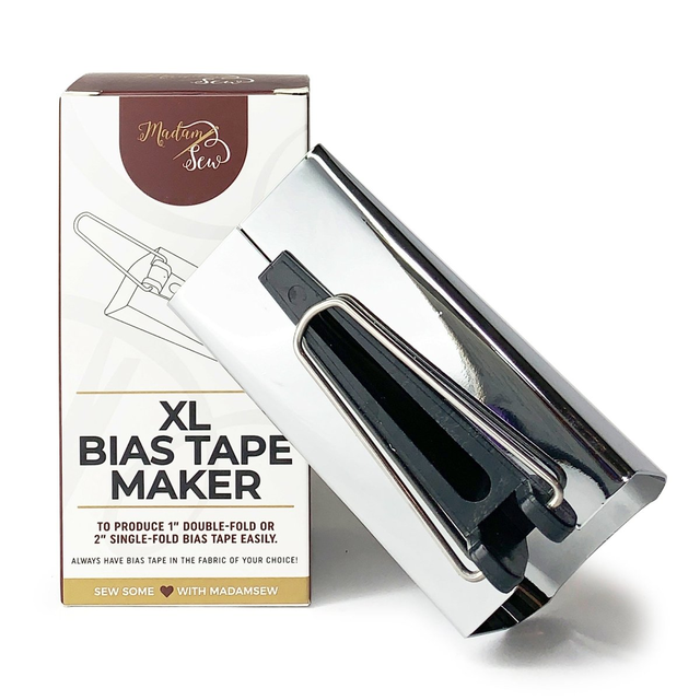 XL Bias Tape Maker - Use for 1” Double Folded Quilt Binding