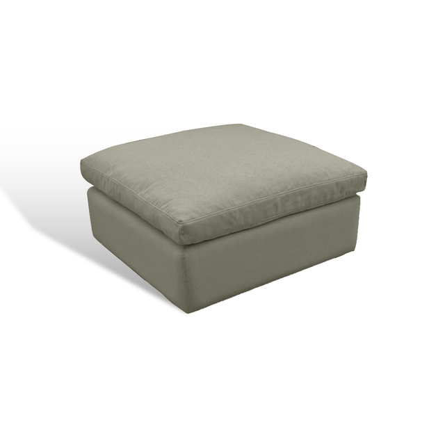 Sandbar Sectional Grey Linen- Ottoman