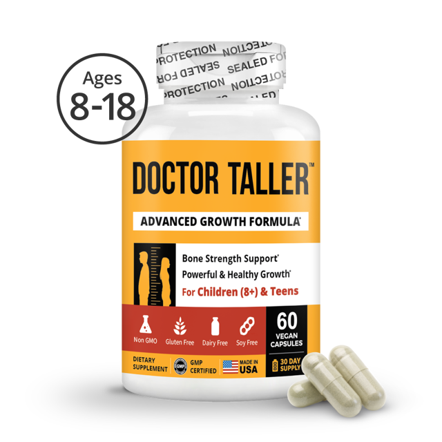 Doctor Taller, For Children (8+) & Teens, 60 Vegan Capsules