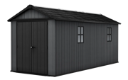 Newton Plus 7.5x17 Storage Shed - Graphite