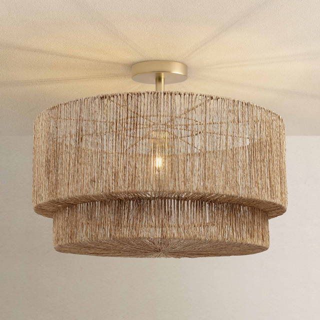 Luminous Lace Flush Mount Light