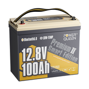 Power Queen 12V 100Ah Mini Low-temp Smart Deep Cycle Lithium Battery