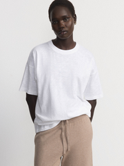The Drop Shoulder Loose T-Shirt in White