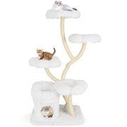 Tangkula 65 Inch Tall Cat Tower with Sisal Scratching Posts