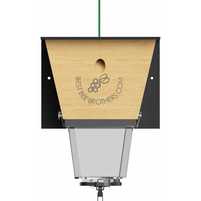 Ultimate Pro with Color Roof, Carpenter Bee Trap with Bee Vault and Extra Large External Receptacle