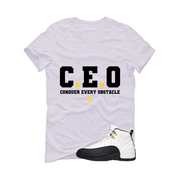 Air Jordan 12 Taxi Matching T-Shirt, Sweatshirts & Hoodies White T-Shirt (Ceo)| illcurrency