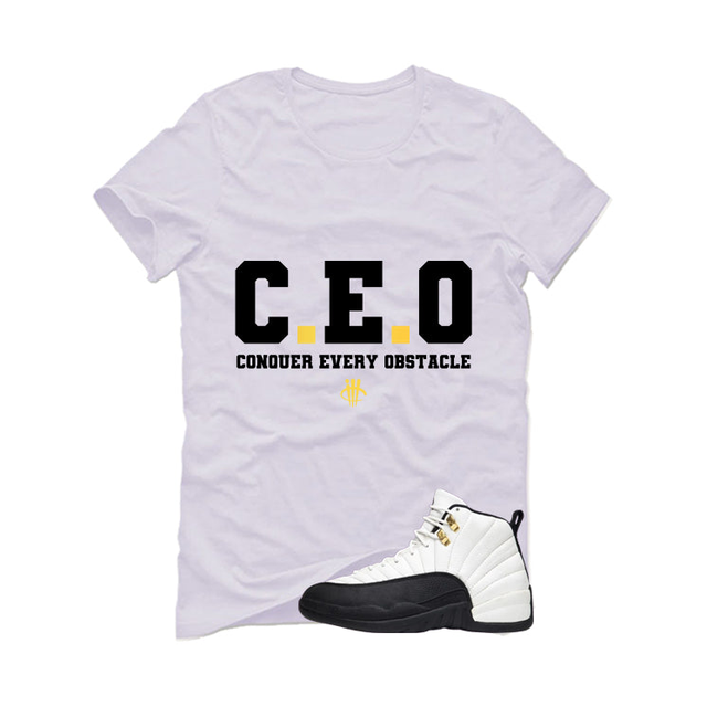 Air Jordan 12 Taxi Matching T-Shirt, Sweatshirts & Hoodies White T-Shirt (Ceo)| illcurrency