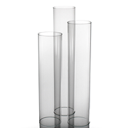 Richland Glass Chimney Candle Shade 16", 18" & 20" Set of 3