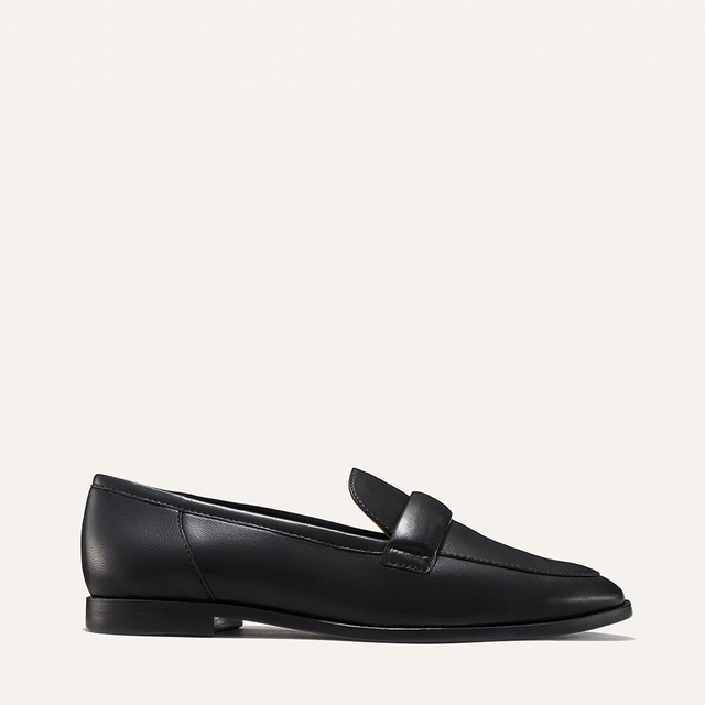 The Andie Loafer - Black Nappa