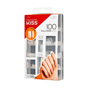 KISS 100 Full-Cover Nail Kit - Short Square