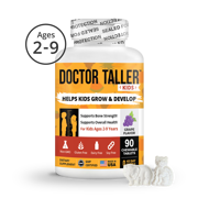 Doctor Taller Kids, Grape Multivitamins, Ages 2-9, 90 Vegan Chewables