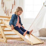 2-in-1 Montessori Climbing Ramp Slide for Toddlers