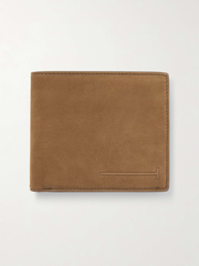 Nubuck Billfold Wallet - brown - One Size